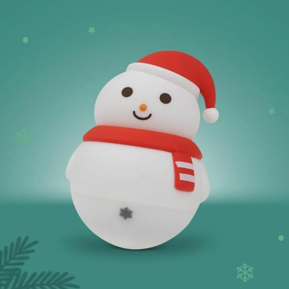 New Mary's Veilleuse rechargeable Bonhomme de neige