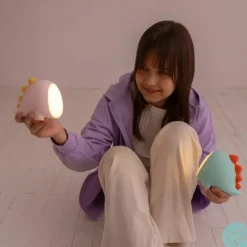 Veilleuse rechargeable Dino Rose|Mary's Online