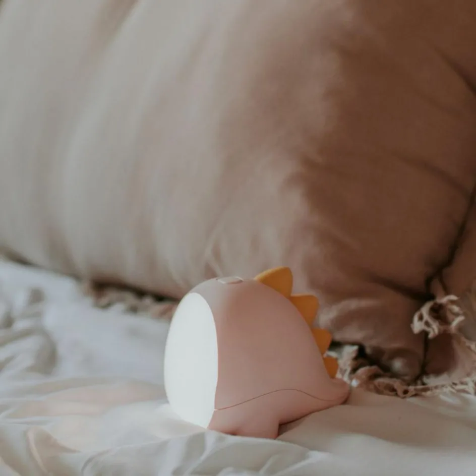 Veilleuse rechargeable Dino Rose|Mary's Online