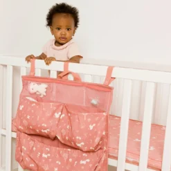 Clearance Baby to Love Vide-poches à suspendre bébé Pink Forest