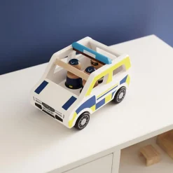 Best Kid's Concept Voiture de police en bois Aiden