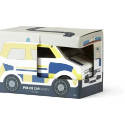 Best Kid's Concept Voiture de police en bois Aiden