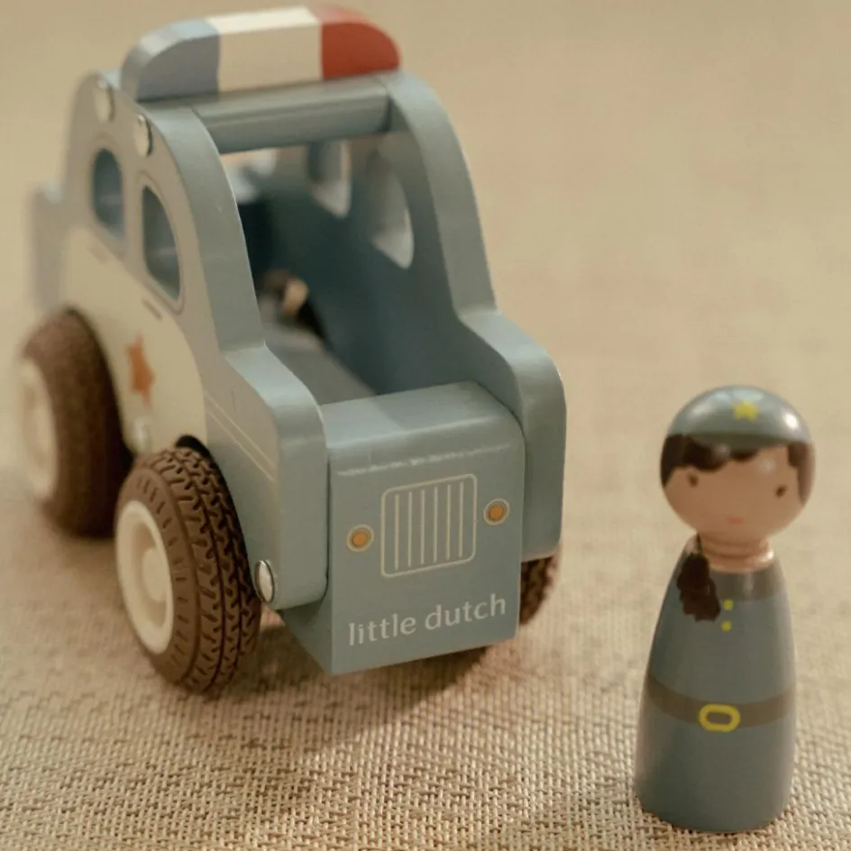 Voiture de police en bois|Little Dutch Best